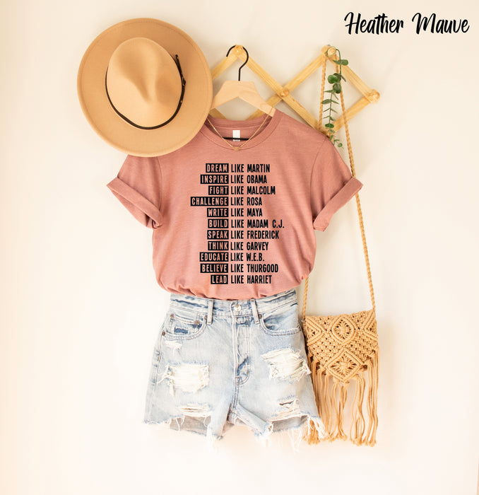 Black Lives T-Shirt, Black History Matter Shirt, Dream Like Martin