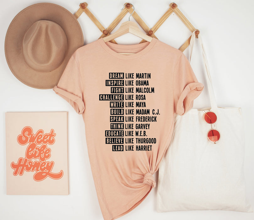 Black Lives T-Shirt, Black History Matter Shirt, Dream Like Martin