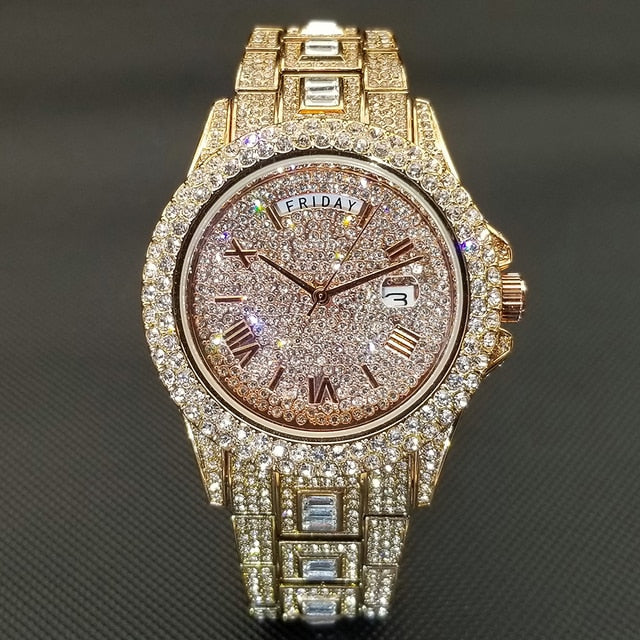 Men's Luxury Crystal Watches