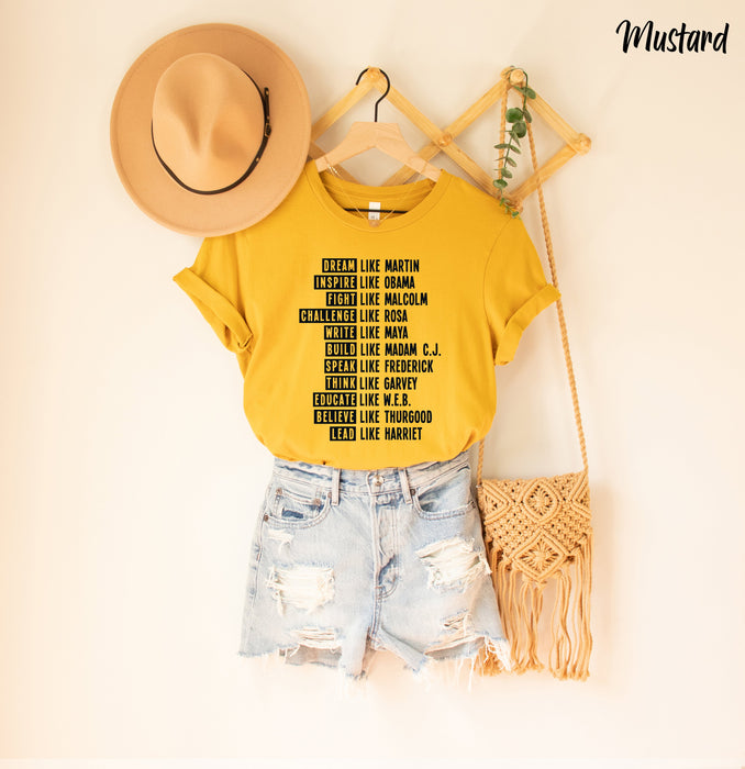 Black Lives T-Shirt, Black History Matter Shirt, Dream Like Martin